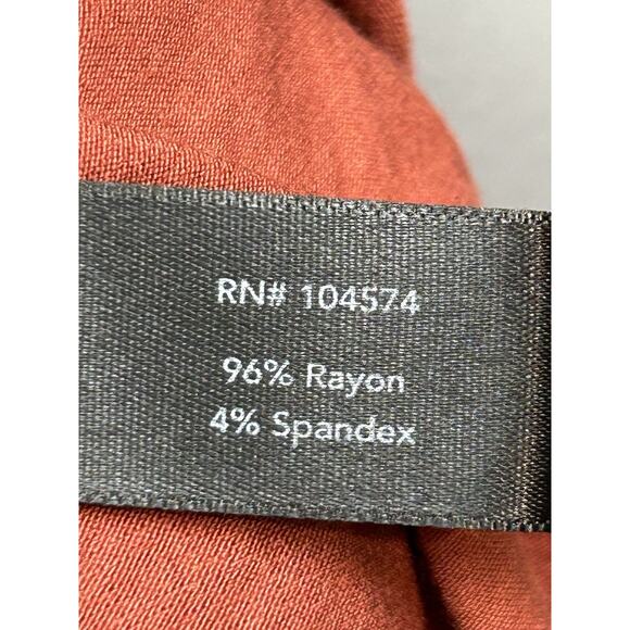 Boston Proper Tank Womens Medium Rust Gold Glitter Shimmer Belted Tie GNO - Picture 8 of 9